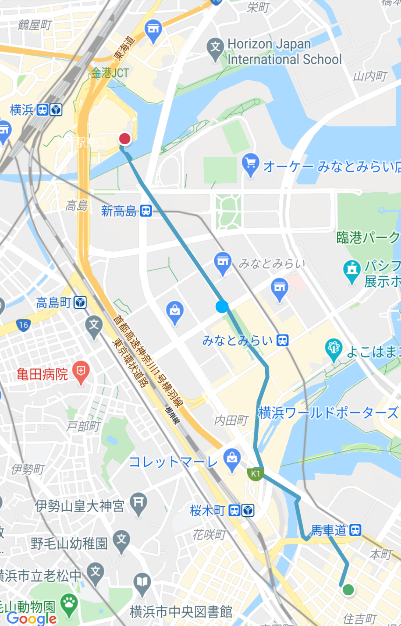夜散歩馬車道1 夜散歩馬車道1